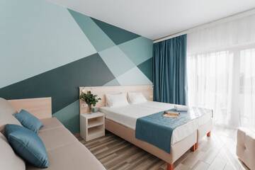 Фото номера Семейный номер с балконом Курортные отели Hotel Aquapark Zatoka г. Затока 2